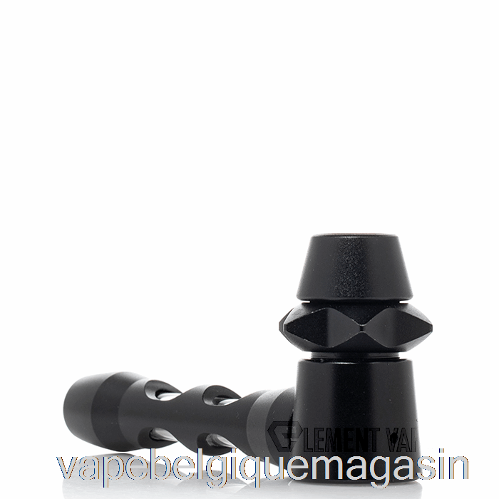 Vape Jetable Cheech Verre Métal Enveloppé Frappeur Main Pipe Noir